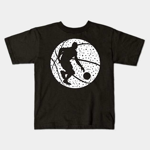 Basketball Vintage Kids T-Shirt by HappyGiftArt